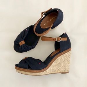 Tommy Hilfiger Navy Wedges